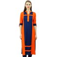 thumbnail image 1 of Phagun Kurta Droite en Rayonne pour Femmes Tunique d'Été Décontractée, 1 of 8