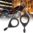 thumbnail image 3 of 41mm Metal Plating Motorcycle Turn Signal Light Bracket Holder Clamps Mount Accessories Black, 3 of 11