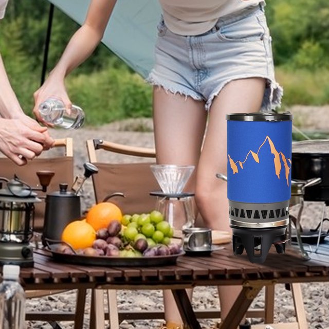 LJNYFDC Leak-proof Camping Stove Outdoor Stove Holder Set Adjustable Windproof Design Enhanced Heat Efficiency Reusable Portable Ideal for Camping and Outdoor Cooking Durable and Convenient