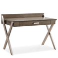 thumbnail image 1 of Bowery Hill Computer Desk in Smoke Gray and Brushed Nickel, 1 of 13