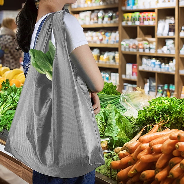 Agiferg Sac Fourre-Tout Pliable et Réutilisable Sac de Rangement Portable de Voyage Multicolore Sac d'Épicerie de Supermarché