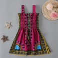 thumbnail image 2 of LOVZFMLL Girl's Pattern Long Sleeves Velvet Court Style Dress, 2 of 6
