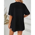 thumbnail image 4 of Jsaierl Cardigans Légers pour Femmes Été Décontracté Manches Courtes Hauts Plage Vacances Chemises Douces Confortables Amples, 4 of 6