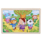 Dvkptbk Wooden Puzzles Toddler Toys Gifts for 1 2 3 Year Old Boys Girls Toddler Sensory Toy Puzzles