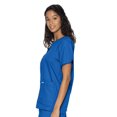 thumbnail image 3 of Landau Essentials Haut d'Uniforme à Boutons-Pression pour Femmes : Coupe Classique et Décontractée, Col en V, 4 Poches 8232, 3 of 5