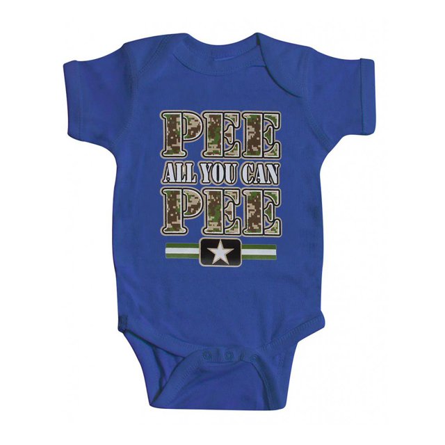 Tout-petits "Pee All You Can Pee" Body Bleu Royal - 18 Mois