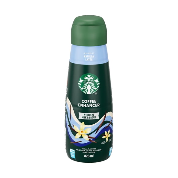 STARBUCKS Vanilla Latte Coffee Enhancer, Notes Of Rich Vanilla, For Hot & Iced Coffee