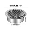 thumbnail image 1 of Tranfacy Home and Kitchen,Kitchen Supplies,201 Stainless Steel Material Kitchen Range Hood Exhaust Port Circular Cover Efficient In Rainwater From Entering, 1 of 4
