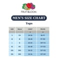 thumbnail image 4 of Fruit of the Loom T-Shirts en Coton Eversoft pour Hommes (Réguliers et Grands et Forts), Col Rond-Lot de 2-True Red, Grand, 4 of 5