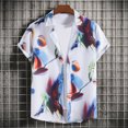 thumbnail image 3 of Cameland Chemise Décontractée à Manches Courtes pour Homme Style Hawaïen de Vacances Blouse T-Shirt, 3 of 9