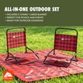 thumbnail image 3 of Ozark Trail Chairs and Blanket Combo, Red Black Checkered, Polyester, Canada Logo, 3 of 11