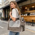 thumbnail image 4 of Dvkptbk dog bag Foldable Pet Carrier Unitary Shoulder Handbag Or Crossbody Style Open Side Designs for Cats Dogs Head Out Suitable for Small To Medium Sized Pet, 4 of 7