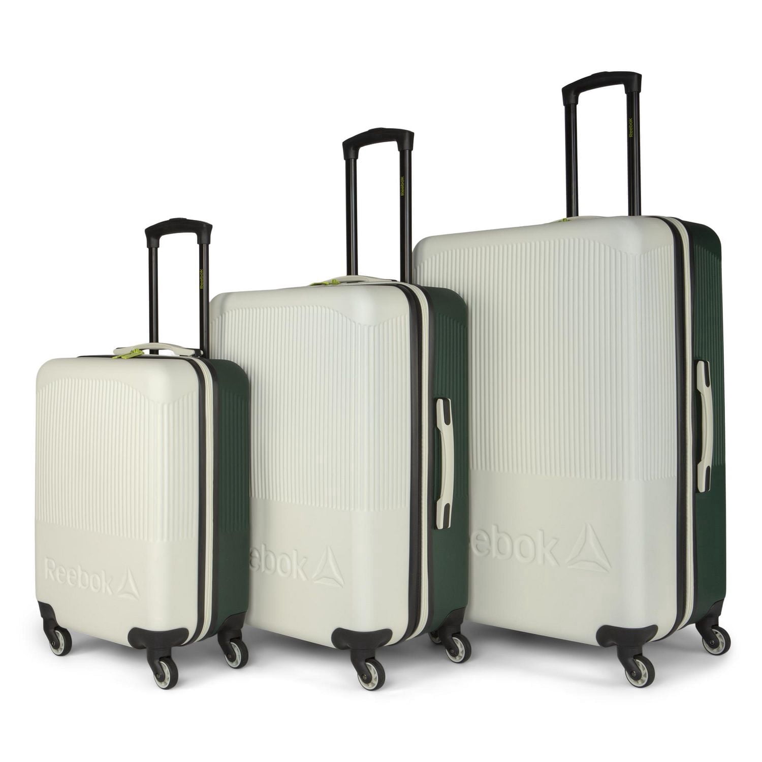 Reebok 3 piece set Hardside Luggage (Carry-on, 24", 28")