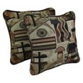 thumbnail image 1 of 18-inch Double-corded Patterned Tapestry Square Throw Pillows with Inserts (Set of 2) - Picasso, 1 of 1