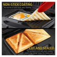 thumbnail image 2 of Multi-Functional Household Breakfast Press - Replaceable & Washable Tray for Sandwich ,Easy to Operate, 2 of 5