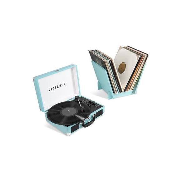 INNOVATIVE TECHNOLOGY INN-VSC-400SBV-TRQ VICTROLA JOURNEY+ RECORD PLAYER BUNDLE