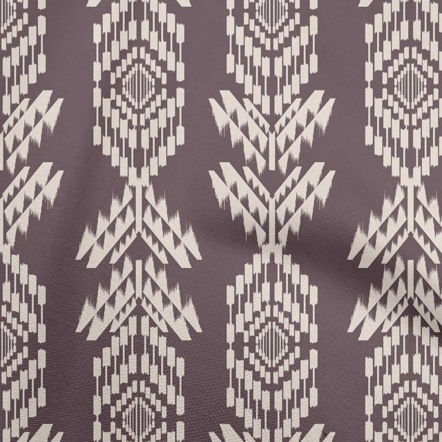 oneOone Cotton Cambric Wine Fabric Aztech Craft Projects Decor Fabric Printed By The Yard 56 Inch Wide