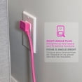 thumbnail image 3 of Globe Electric 9-ft Neon Pink Fabric Extension Cord, 3 of 6