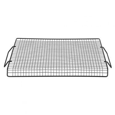 Iron Barbecue Net,Portable Handle Iron Non-Stick BBQ Wire Mesh BBQ Mesh Expertly Crafted