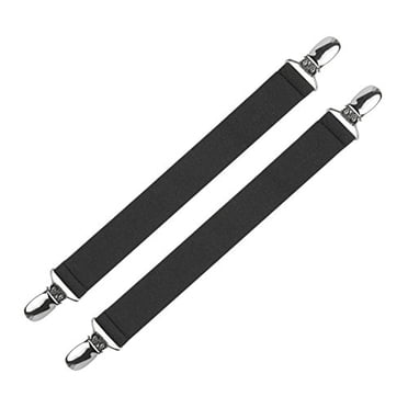 Hold'Em Biker Motorcycle Stirrup Strap Elastic Extra Strong Metal Clip Made In USA Leg Clamps Pant Clip-8"