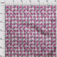 thumbnail image 3 of oneOone Cotton Flex Fuschia Pink Fabric Checks Heart & Sewing Craft Projects Fabric Prints By Yard 40 Inch Wide, 3 of 4