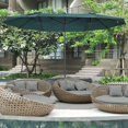 thumbnail image 2 of Outsunny Double-sided Patio Umbrella for Pool, Deck, Market, Dark Green, 2 of 10