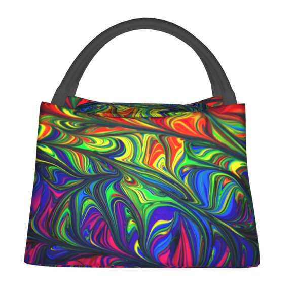 Vsdgher Sacs Isothermes Imprimé Arc-en-Ciel, Sac Isotherme pour Aliments Chauds Ou Froids