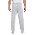 thumbnail image 2 of Jerzees Mens NuBlend Elastic Bottom Sweatpants, 3X, Ash, 2 of 7