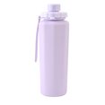 thumbnail image 2 of Outdoor Foldable Sports Water Bottle 600ml - High Temperature Proof Silicone Kettle | Portable Collapsible Design for Camping, Hiking, Sports | With Durable Lifting Rope | Leakproof | Sky Blue, 2 of 6
