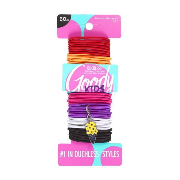 Goody Kids Ouchless Elastics - Bonus Charm - 60Ct