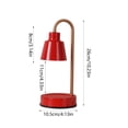 thumbnail image 3 of Christmas Table Decorations Red Aromatherapy Wax Lamp Plug In Table Lamp Mood Lamp Christmas Decoration Ornaments with Three-Speed Light Adjustment Switchs and Two Bulbs, 3 of 7