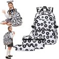 thumbnail image 1 of Donut Printed School Backpack For Girls Backpack With Lunch Box Lightweight Water Kids Bookbags Set, 1 of 9