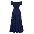 thumbnail image 3 of UPPADA Liquidation Robes d'Invitée de Mariage à Manches Évasées pour Femmes Robe de Cocktail Chic Robes de Bal d'Hiver Robes de Cocktail Formelles Robe Jaune Femmes Église, 3 of 6