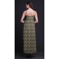 thumbnail image 4 of Bimba Robe Longue Maxi Imprimée Ikat à Bretelles Spaghetti Ajustables, Tenue de Plage d'Été - Très Petit, 4 of 6