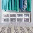 thumbnail image 4 of Sterilite 20518006 Stackable Small Drawer White Frame & See-Through (24 Pack), 4 of 9