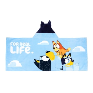 Bluey Kids Hooded Towel, 100% Cotton