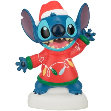 Christmas Lighted Blow Mold Stitch in Christmas Lights Sweater 12" Disney 10.4331
