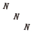 thumbnail image 2 of Youkk Iron Decoration Doorplate Durable And Rustproof Wide Application Not Easy To Fade Metal Metal Letters House Numbers B17--N 3Set, 2 of 6