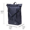thumbnail image 2 of KAUKKO Stylish Oxford Fabric Backpack Travel Rucksack lightweight Hiking Bag Satchel, 2 of 5
