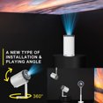 thumbnail image 3 of Salange Mini Projector with Wifi and Bluetooth Support 4K Video Beam Portable Hidden Bracket, 3 of 8