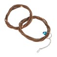 thumbnail image 3 of Bird Toy Double Ring Swing, Easy To Use  Ring Swing Safe Natural Wood With Bells For  Double Ring Swing, 3 of 8