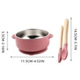 thumbnail image 3 of Bol en Acier Inoxydable Ensemble de Vaisselle pour Enfants Bol Silicone de Qualité Alimentaire Bol Alimentaire Doublé en Acier Inoxydable Ensemble de Trois Pièces Silicone de Qualité Alimentaire, 3 of 6