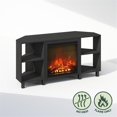 thumbnail image 2 of Pemberly Row No Heat Decorative Electric Fireplace Corner TV Stand Americano, 2 of 6