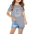 thumbnail image 1 of Mefallenssiah Bambin Garçons Filles Coton T-Shirt Mode Mignon Col Rond Imprimé T-Shirt à Manches Courtes top, 1 of 5