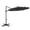 Grey, variant on Costway 10 FT Patio Cantilever Umbrella with 360° Rotation, Easy Tilt Adjustment, 8 Ribs Beige