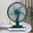 thumbnail image 1 of LSLJS USB Desk Fan, Cordless Rechargeable Mini Portable Fan, 180' Automatic Shaking Head Desktop Fan with 4 Speeds, LED Display, Strong Airflow Quiet Operation, Mini Fan, 1 of 9