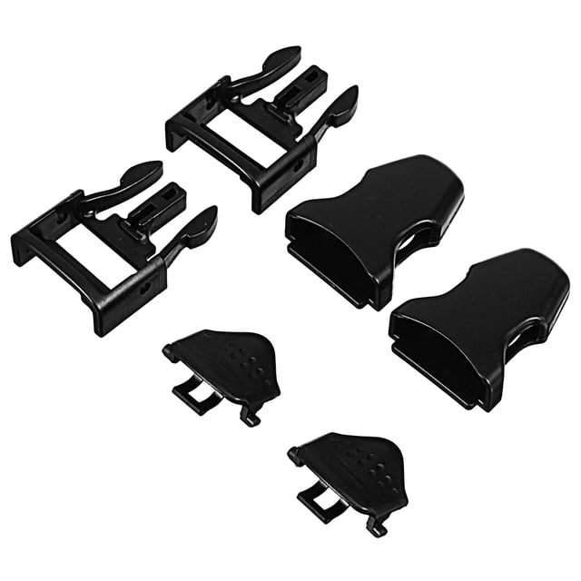WHAMVOX 2Pcs Black Adjustable Swimming Fin Buckles for Scuba Diving 4.5X3.5CM