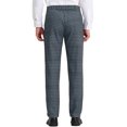 thumbnail image 3 of INSPIRE CHIC Pantalon à Carreaux pour Homme, Léger, Coupe Régulière, devant Plat, 30, Gris Foncé, 3 of 7