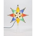 thumbnail image 1 of Holiday Time Multicolor Christmas Tree Topper, Gold-Trim Star, 8", 1 of 3