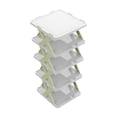 thumbnail image 2 of TopLLC Shoe Rack Organizer Fashion Scandinavian Style Household Storage Shelves Multilayer Detachable Living Room Dormitory Organizing Rack DIY Simplistic Shoe Racks Plastic Five Tier DIY Simple Shelf, 2 of 6